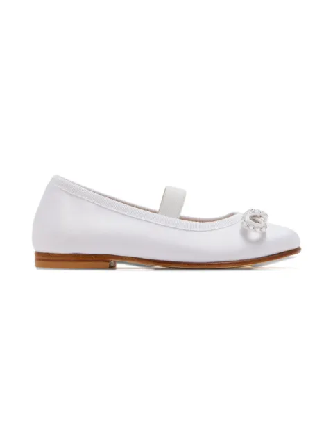 Andrea Wazen  crystal-bow ballerinas