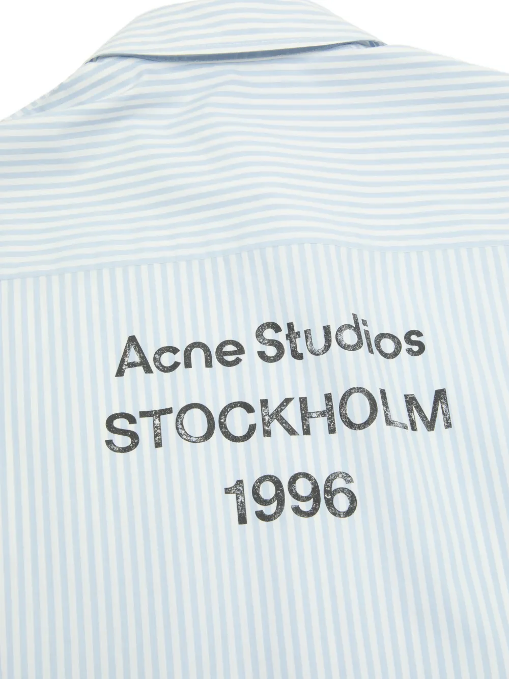 Acne Studios Striped-pattern Pocket Shirt In Pink