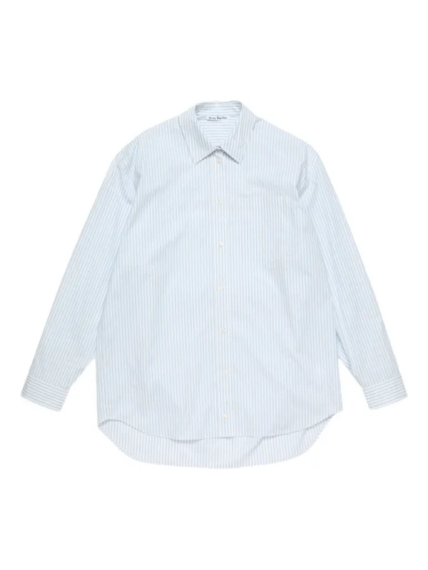Acne Studios ストライプ ポケットシャツ | ホワイト | FARFETCH JP