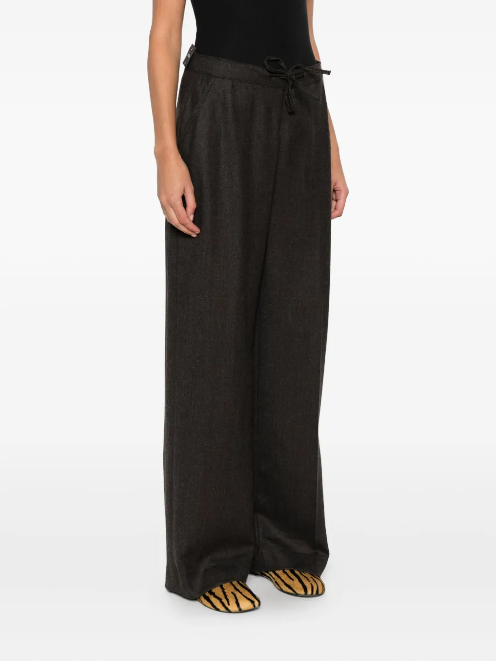 LOIS JEANS Broek met trekkoord Bruin
