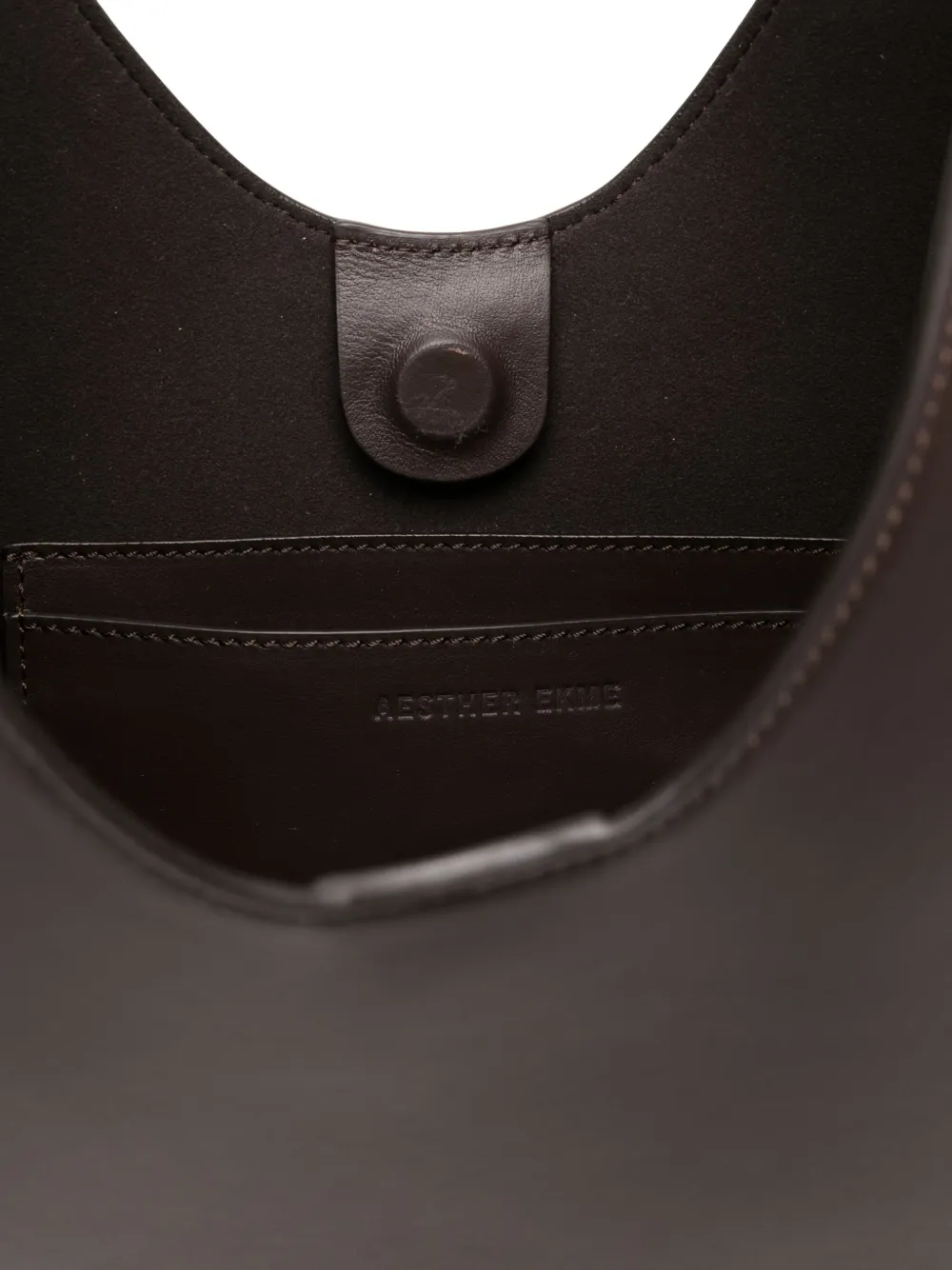 Aesther Ekme Leren shopper Bruin