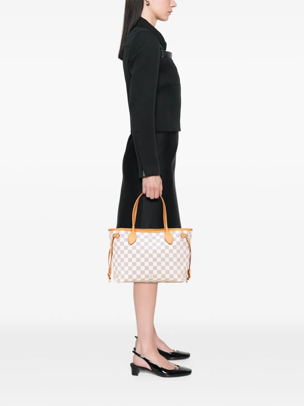 Louis Vuitton Pre-Owned 2014 Damier Azur Neverfull PM tote bag | Pre-Owned | Image 2