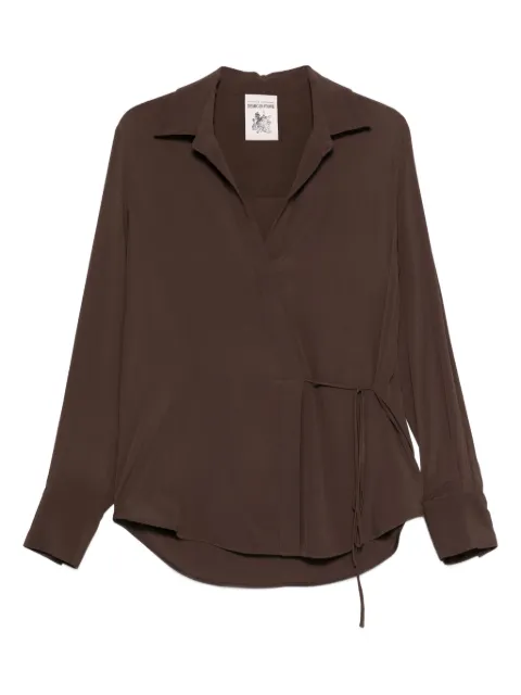 Semicouture side-tie blouse