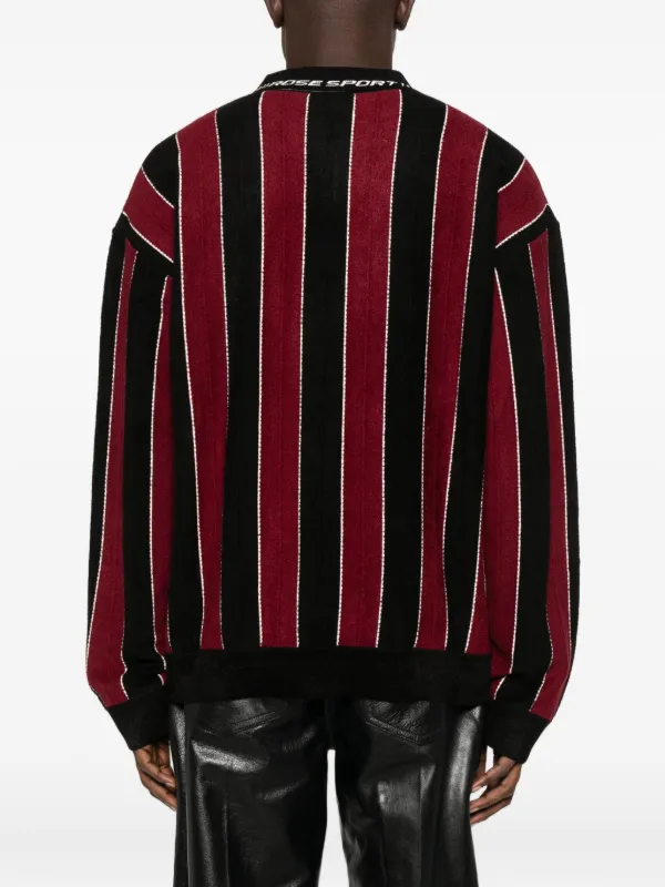 Martine Rose ストライプ ポロシャツ | レッド | FARFETCH JP