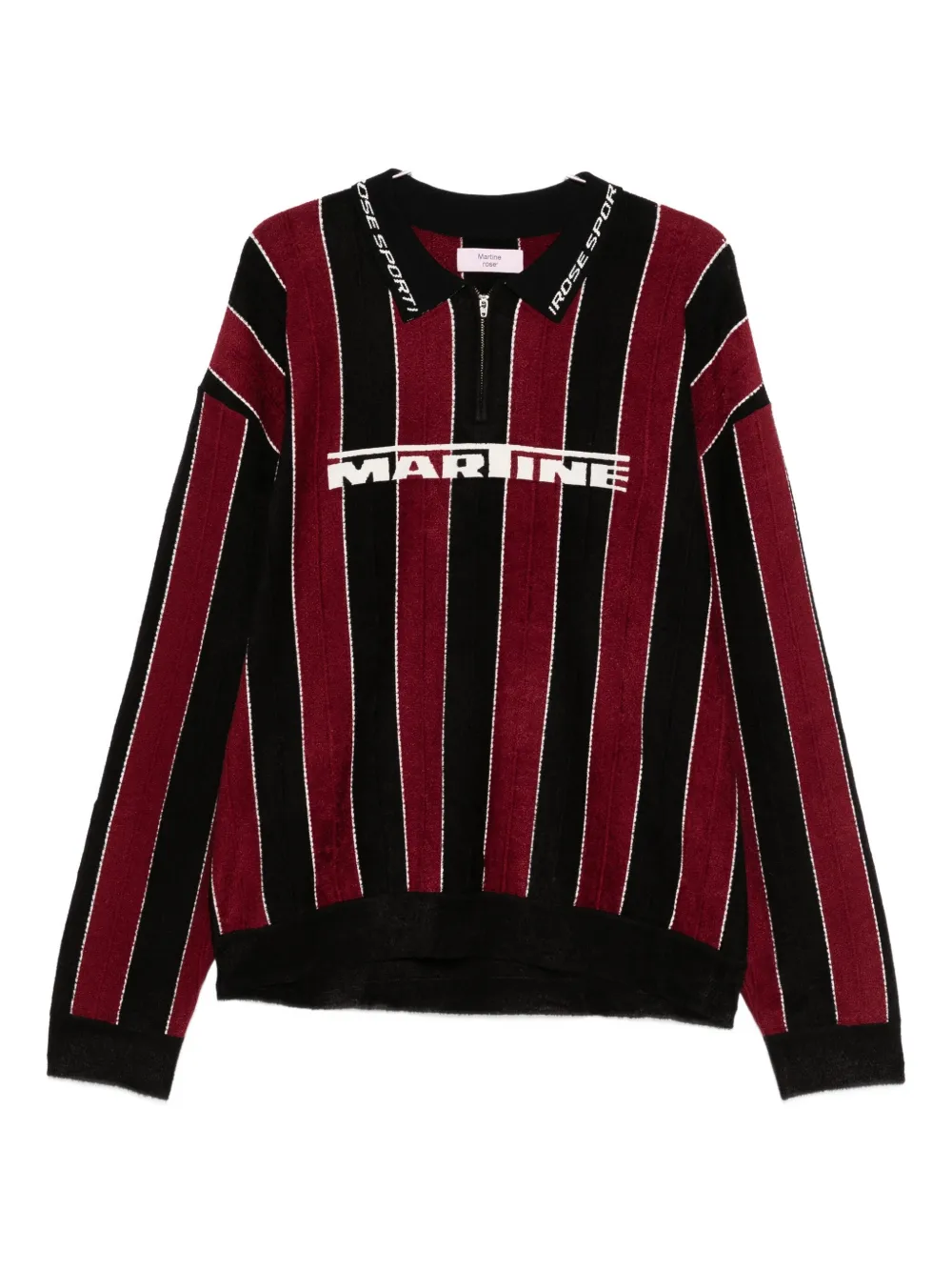Martine Rose striped polo shirt - Rosso