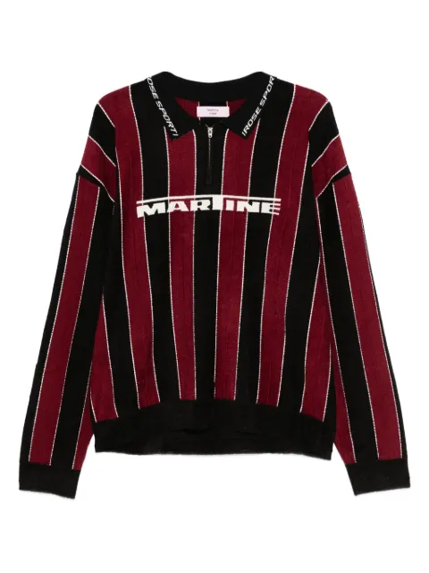 Martine Rose striped polo shirt