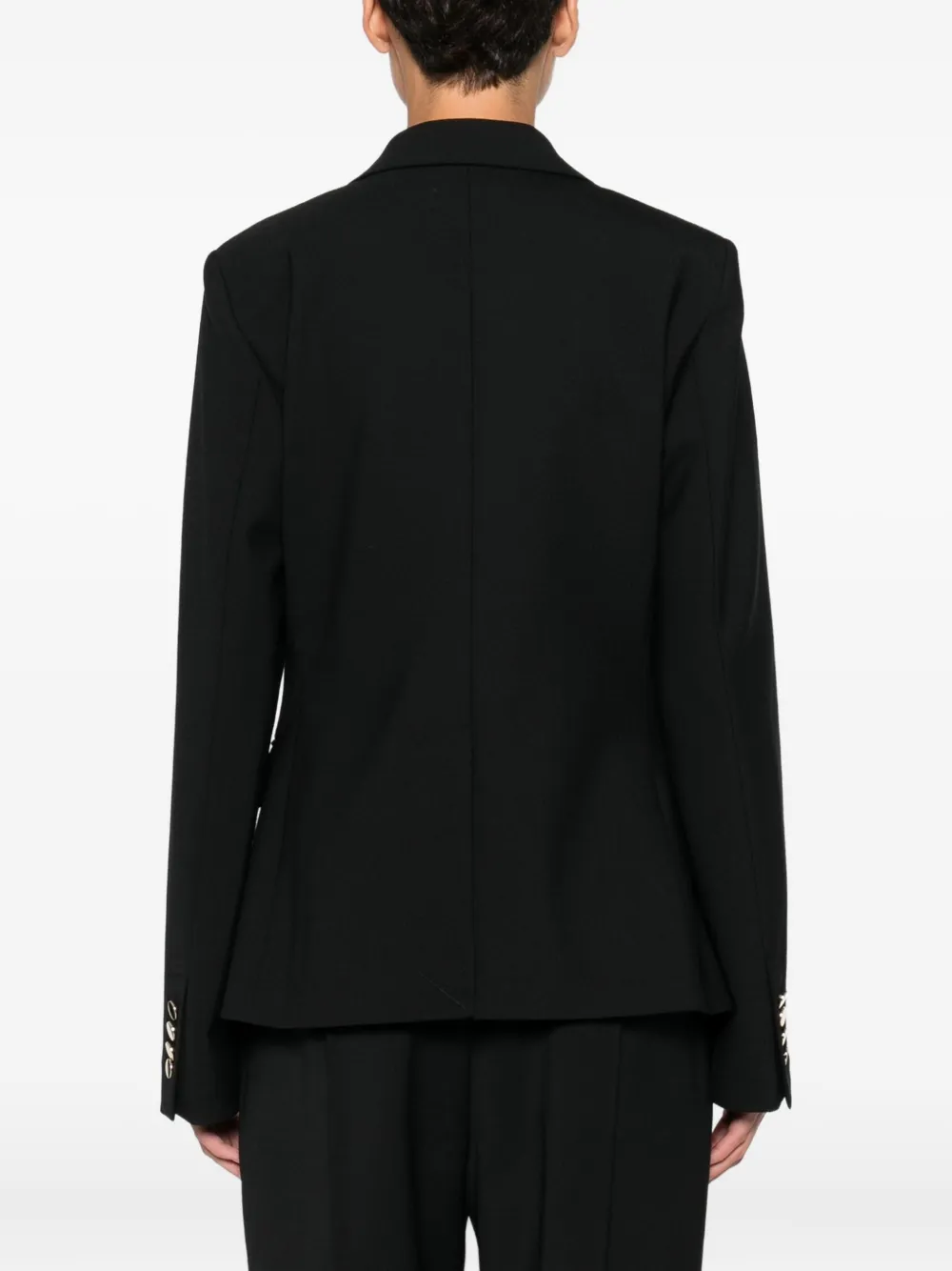 Semicouture Carrie Double-breasted Blazer In Black