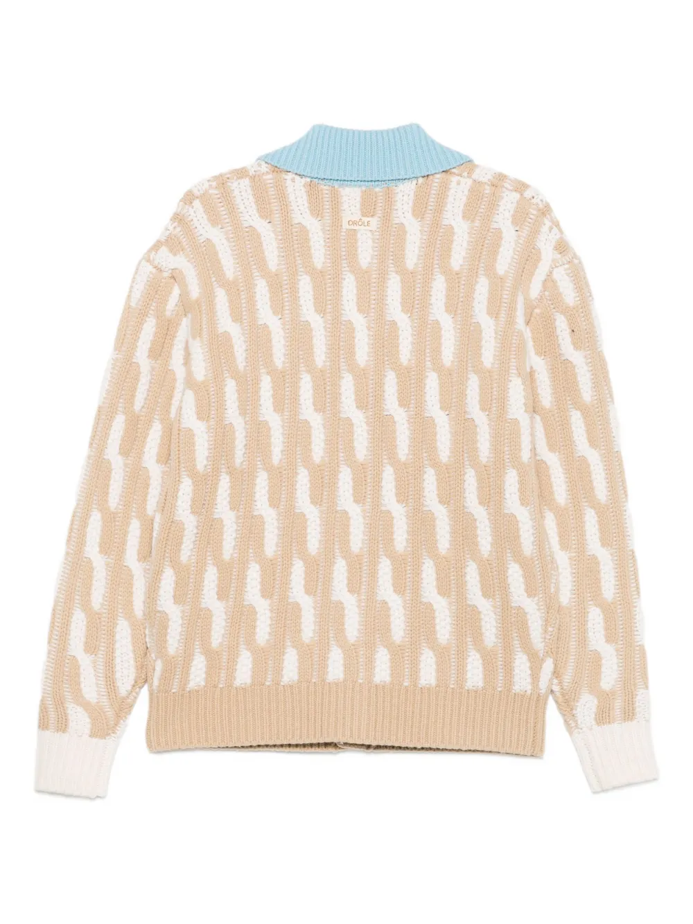 Drôle De Monsieur Le cardigan torsades bicolore | Cardigans | Image 2