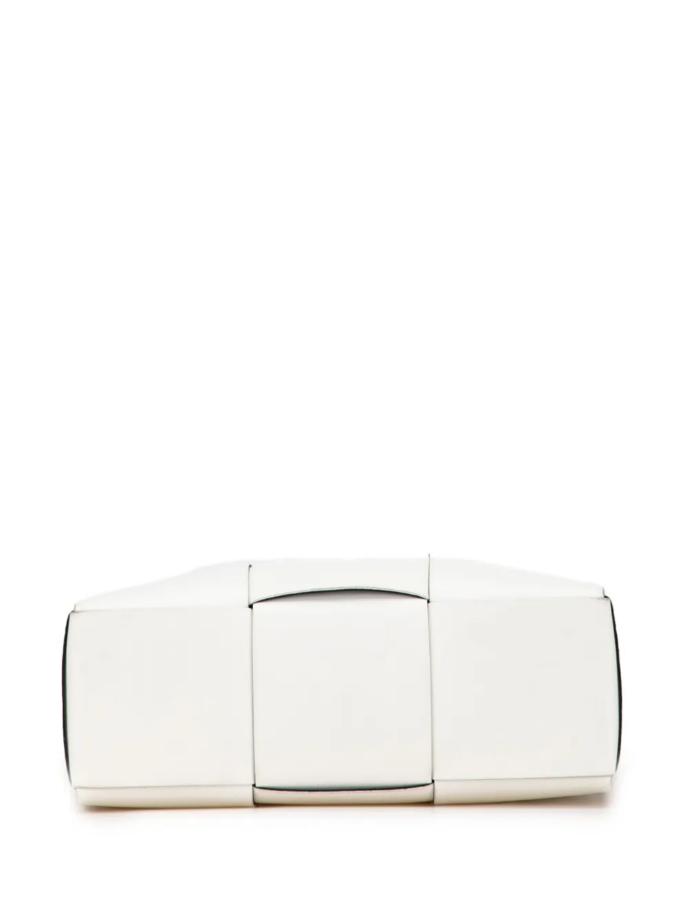 Pre-owned Bottega Veneta 2012-2025 Medium Nappa Maxi Intrecciato Arco Tote Bag In White