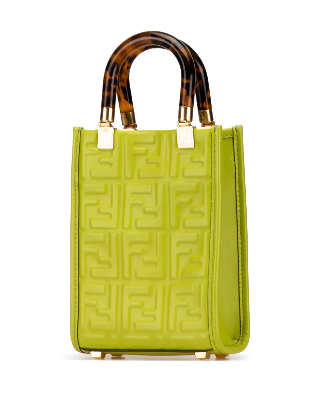 2010-2025 Mini Zucca Embossed Leather Sunshine Shopper Tote Satchel