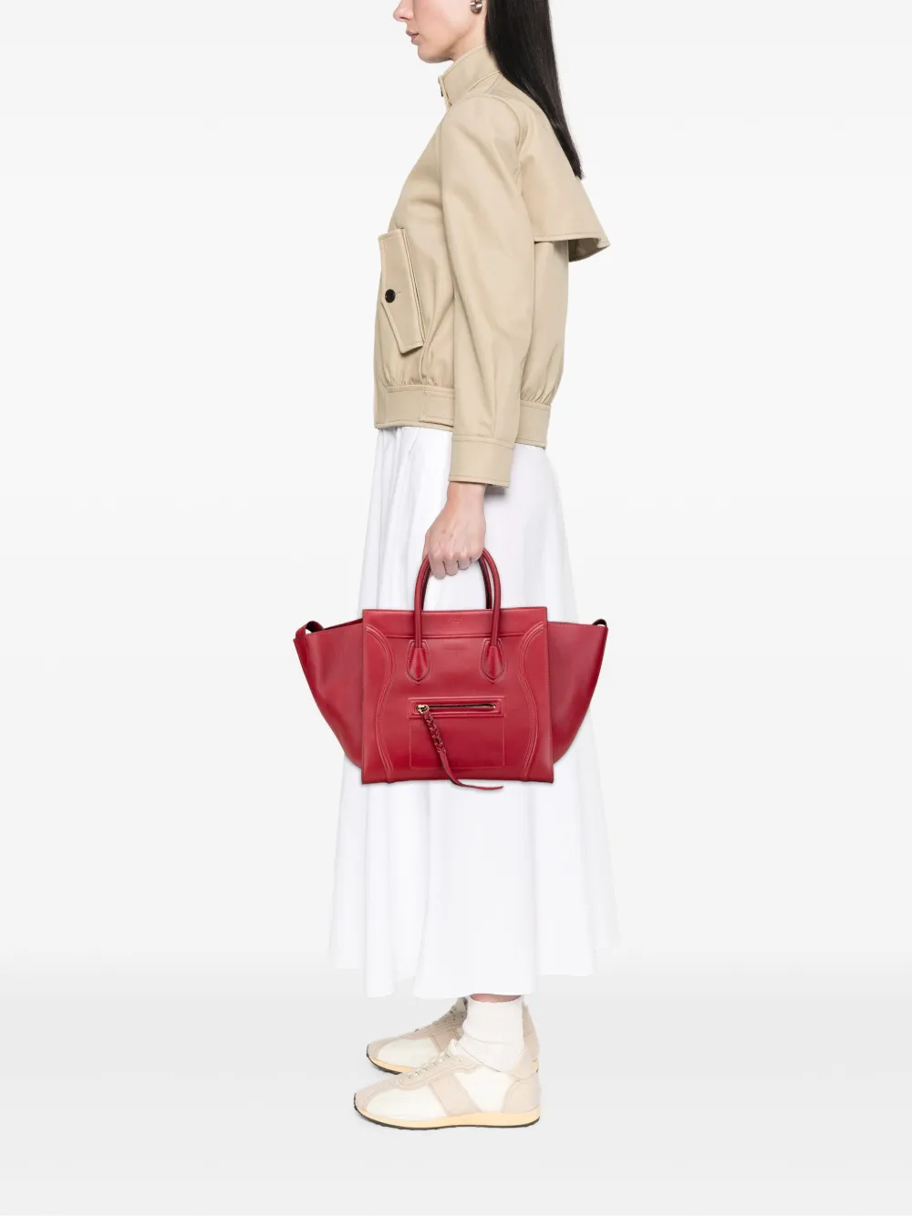 Celine Pre-Owned 2013 Medium Leather Phantom Luggage tote bag | Pre-Owned | Image 2
