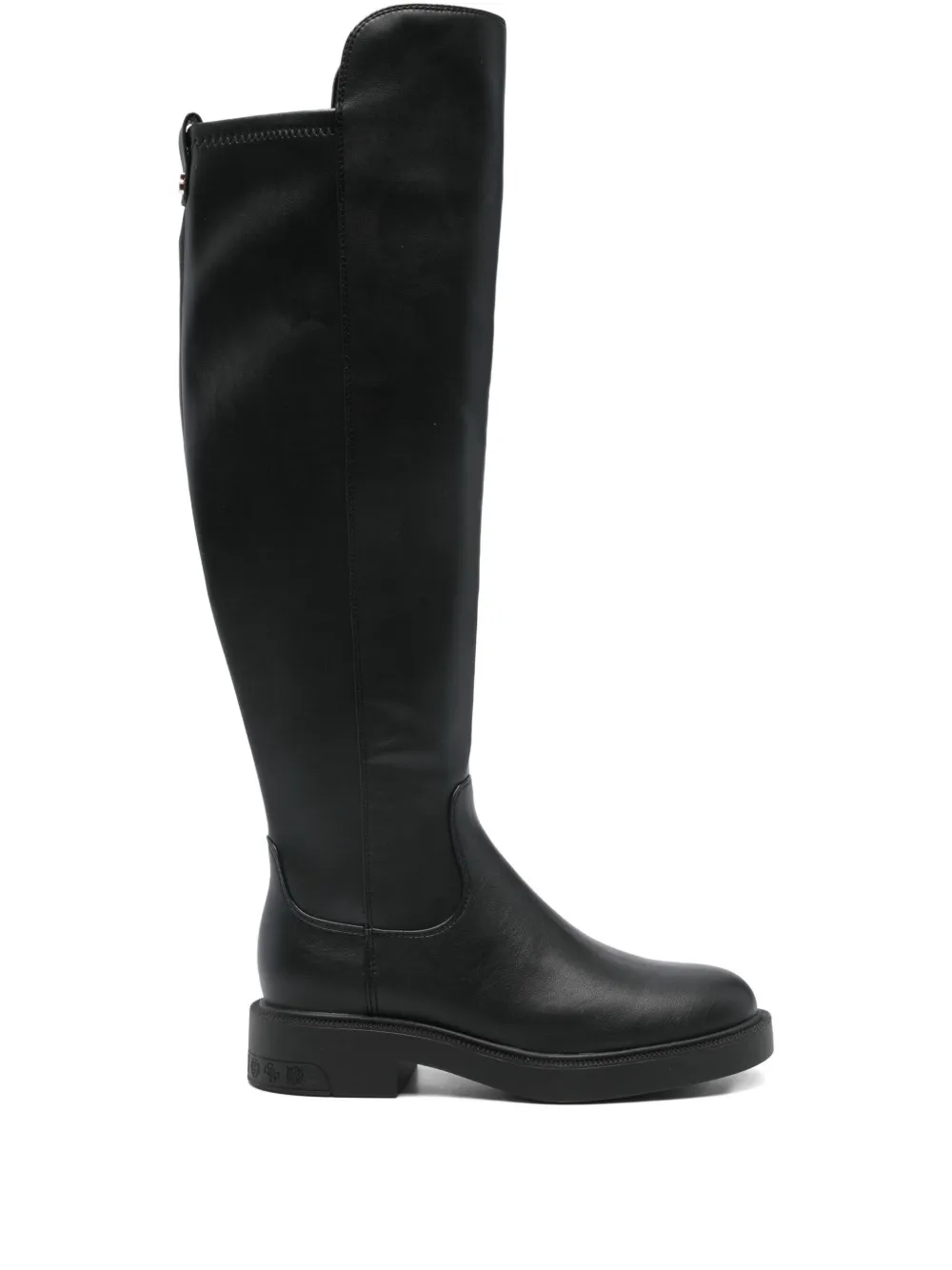 GUESS USA zip-up knee-high boots Black