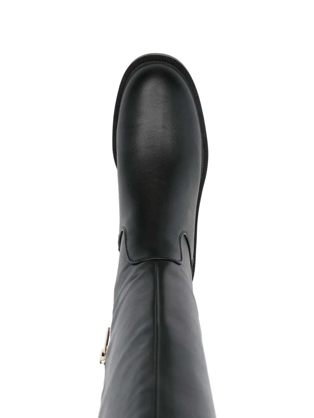 Guess Usa Zip-up Knee-high Boots In Black