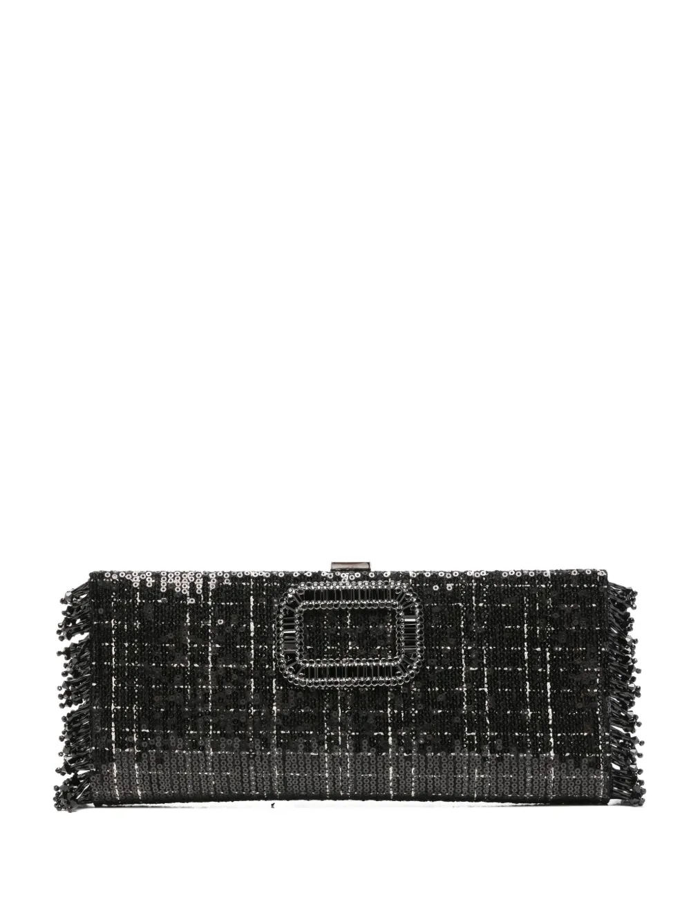Roger Vivier fringed clutch bag | Black | Image 1