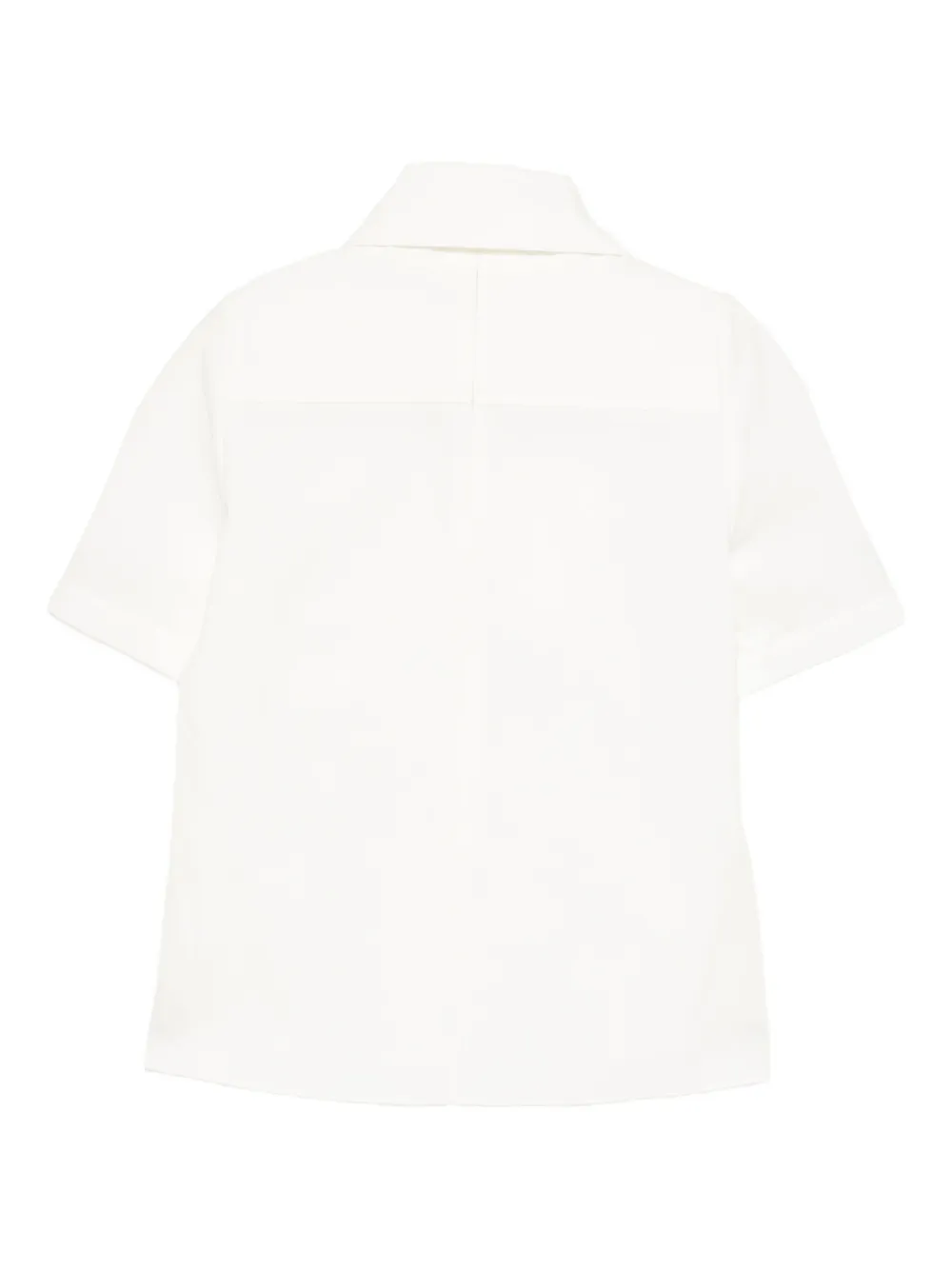 SHUSHU/TONG bow tie short-sleeved top - Wit