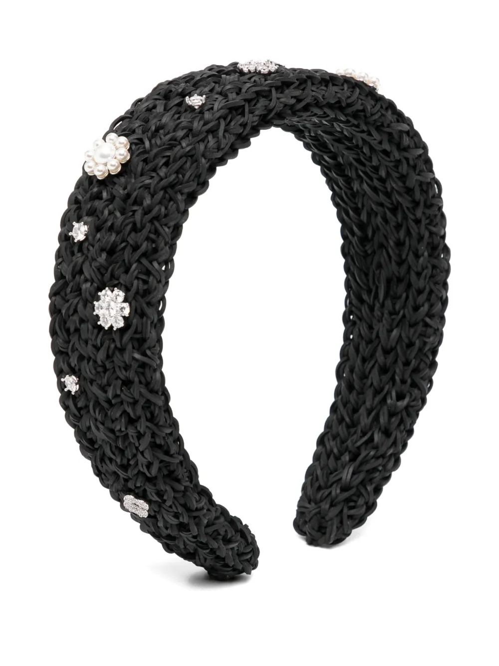 Shushu-tong Braided Headband In Brown