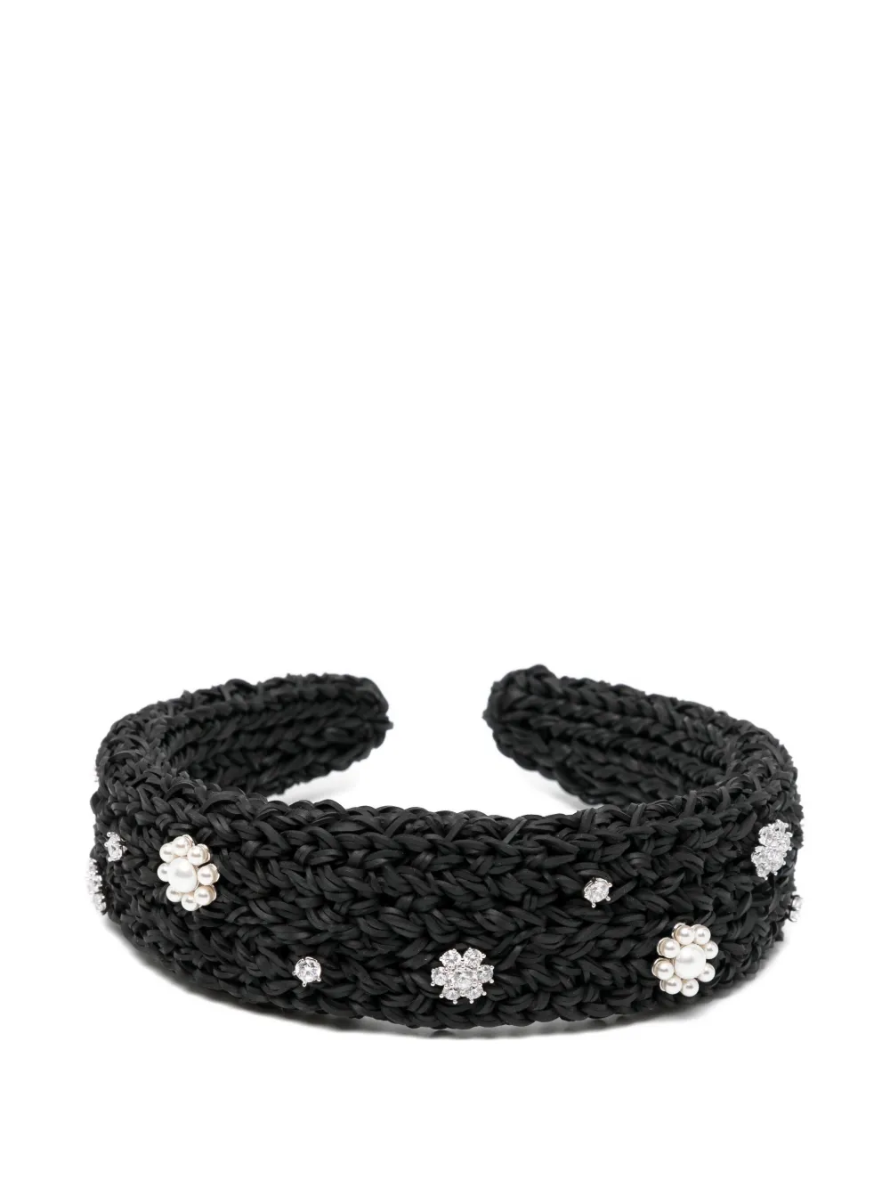 Shushu-tong Braided Headband In Brown