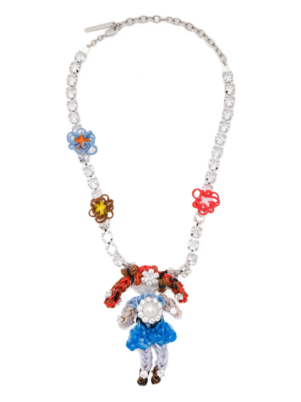 Shushu-tong Little-girl Necklace In Metallic