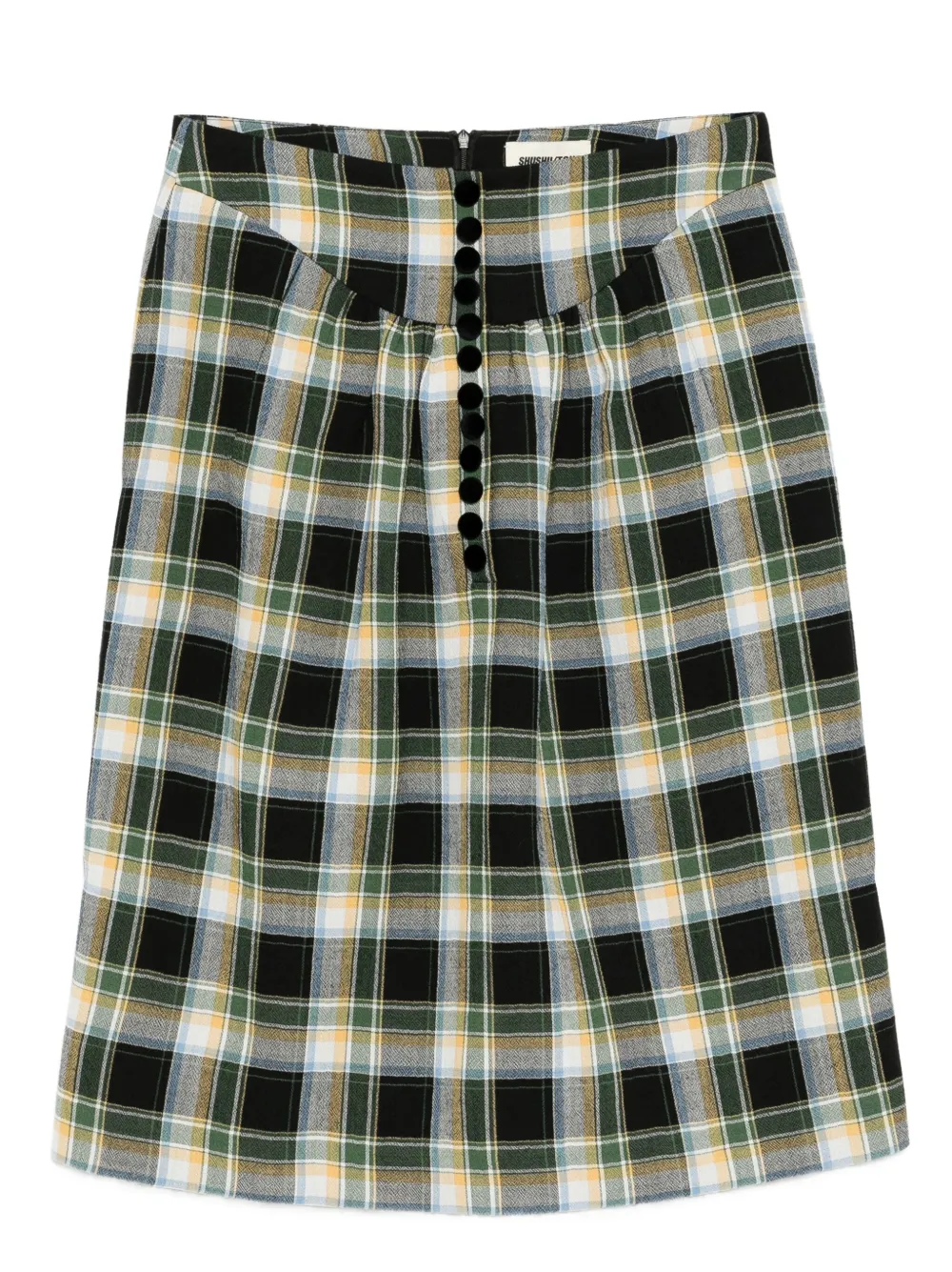 SHUSHU/TONG camisa a cuadros | negro | Image 1