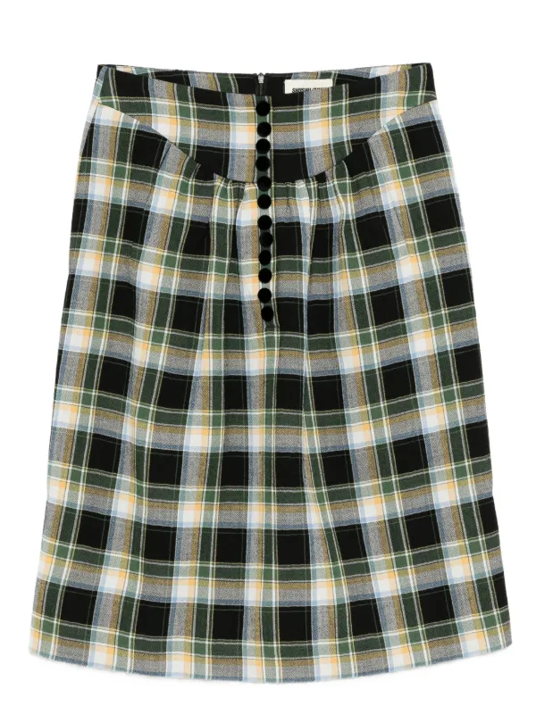 Shushu/Tong Plaid Shirt in Black
