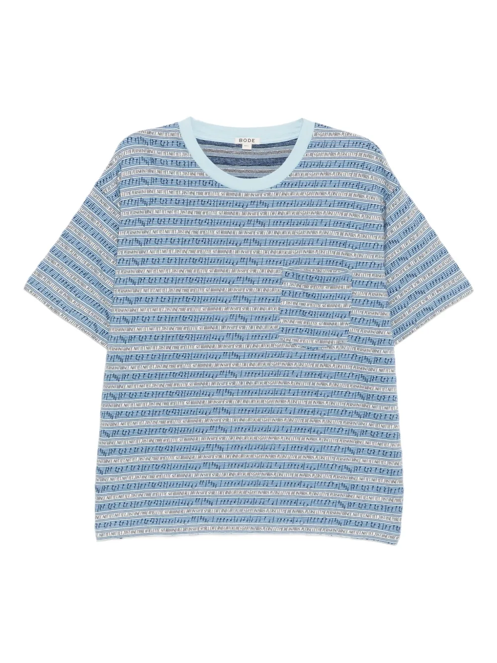 BODE Lyric T恤 | 蓝色 | Image 1