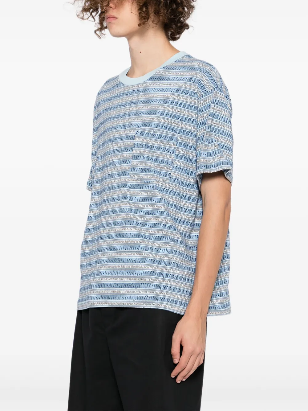 BODE Lyric T-shirt Blauw