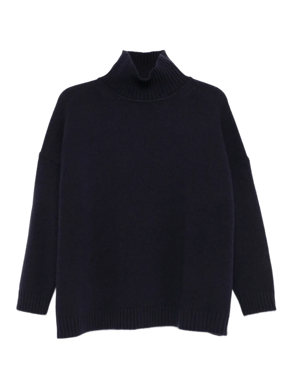 Weekend Max Mara High-neck Virgin Wool Jumper In Blue