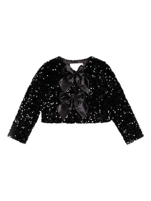 BCBG KIDS sequin bow jacket