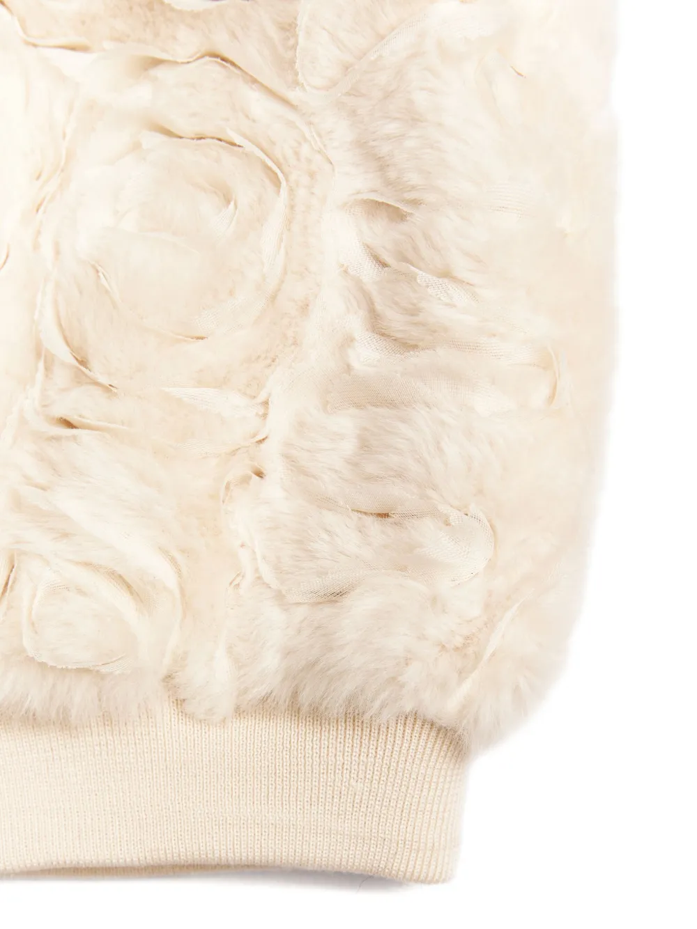 BCBG KIDS Jack van imitatiebont met roos-applicatie Roze