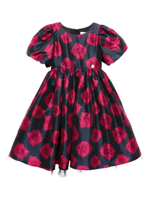 BCBG KIDS vestido con rosas estampadas