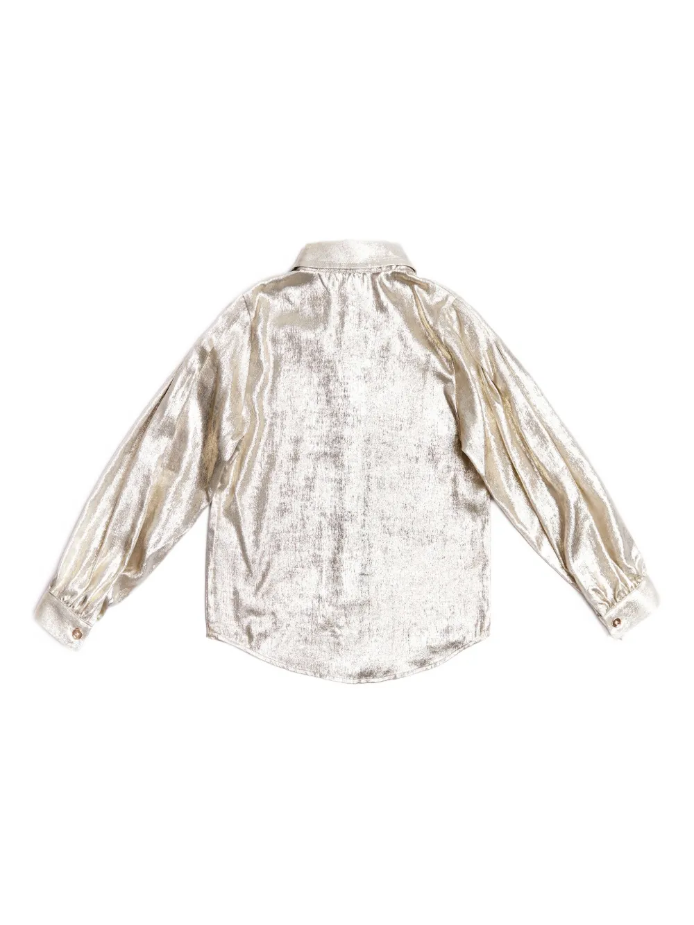 BCBG KIDS Metallic shirt met strikdetail Goud