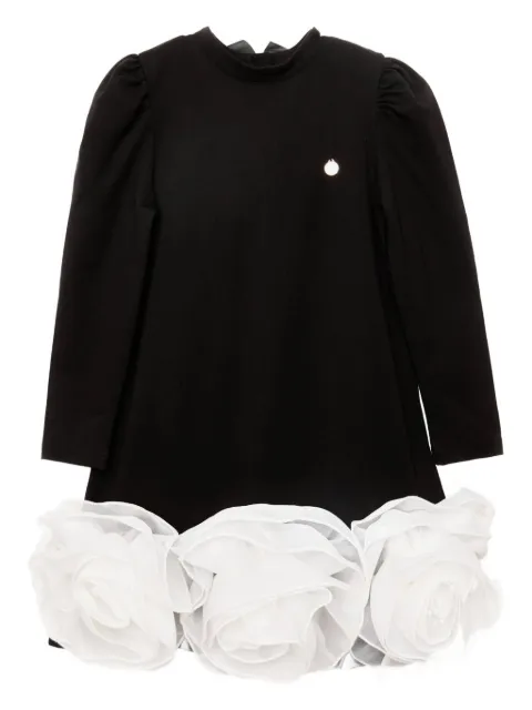 BCBG KIDS organza-roses bow dress