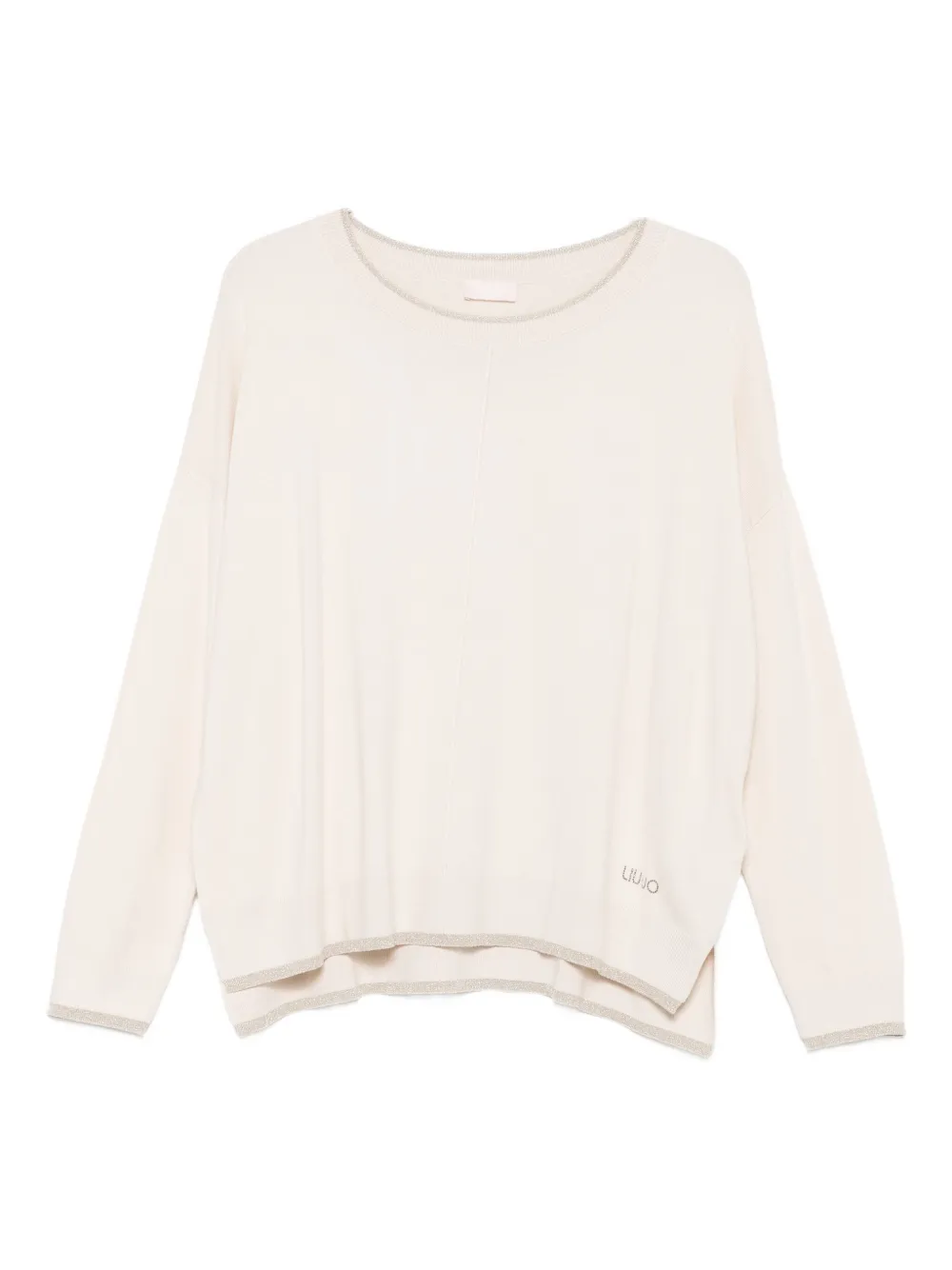 LIU JO metallic-trim sweater | Neutrals | Image 1