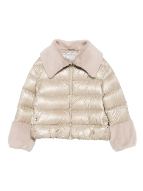 Herno Kids Jacke mit Faux Fur-Besatz
