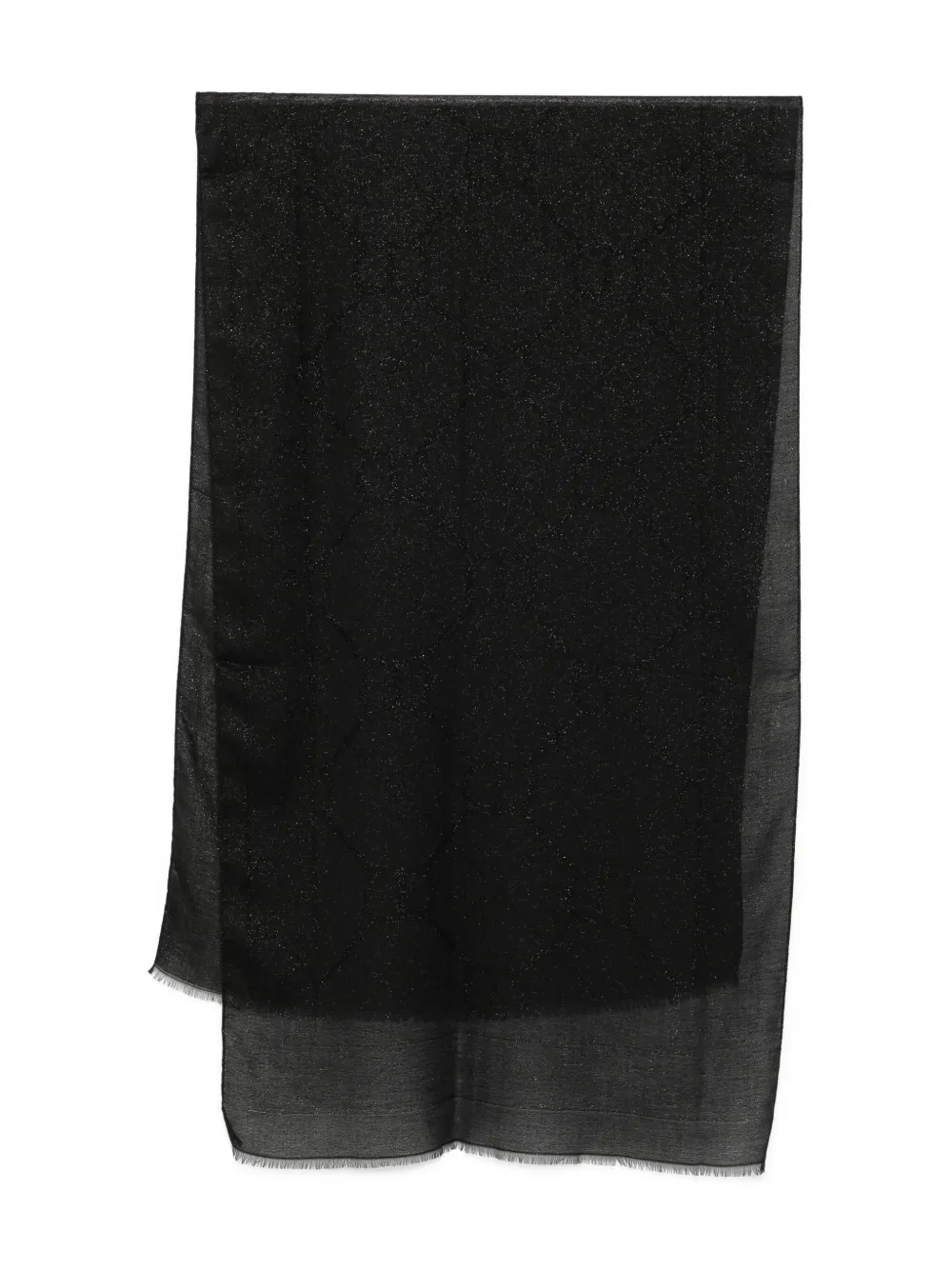 TWINSET glitter-detail scarf | Black | Image 1