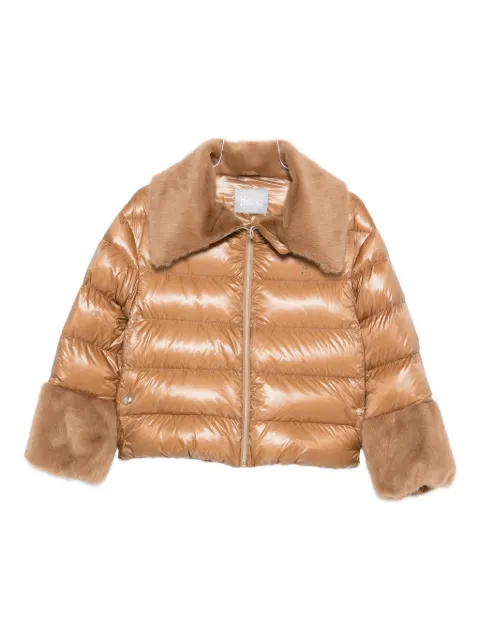 Herno Kids faux fur-trimmed jacket