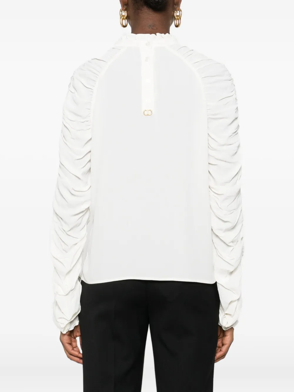 TWINSET Blouse met pofmouwen Wit