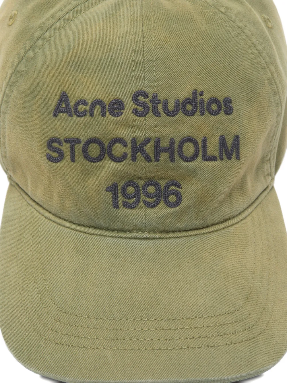 Acne Studios Honkbalpet met logo - Groen