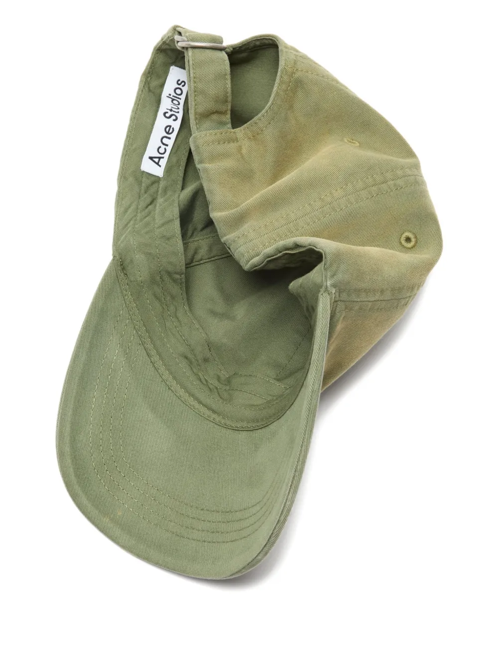 Acne Studios Logo Baseball Cap In Green