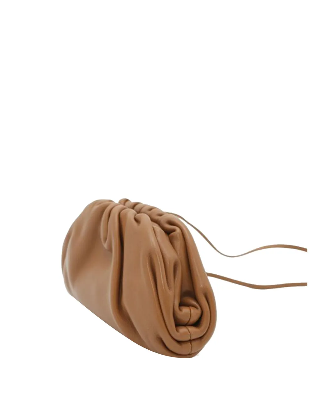 Pre-owned Bottega Veneta 2012-2025 Lambskin The Extra Mini Pouch Crossbody Bag In Brown