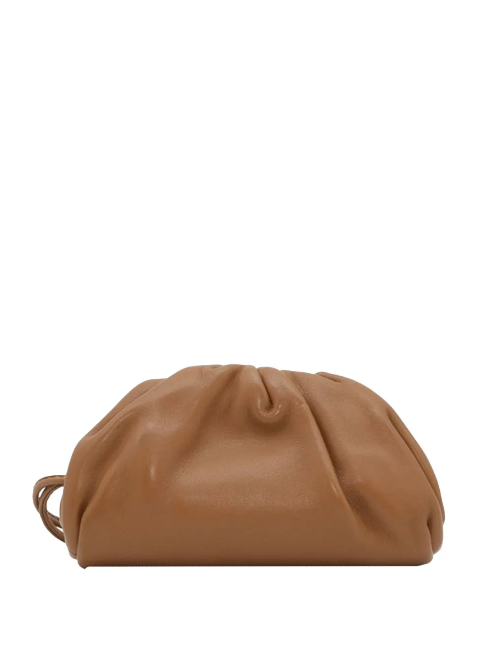 Pre-owned Bottega Veneta 2012-2025 Lambskin The Extra Mini Pouch Crossbody Bag In Brown