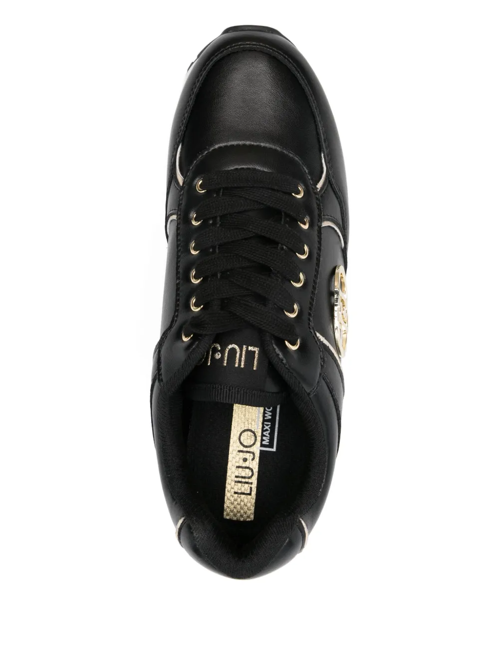 LIU JO logo-detail platform sneakers Black