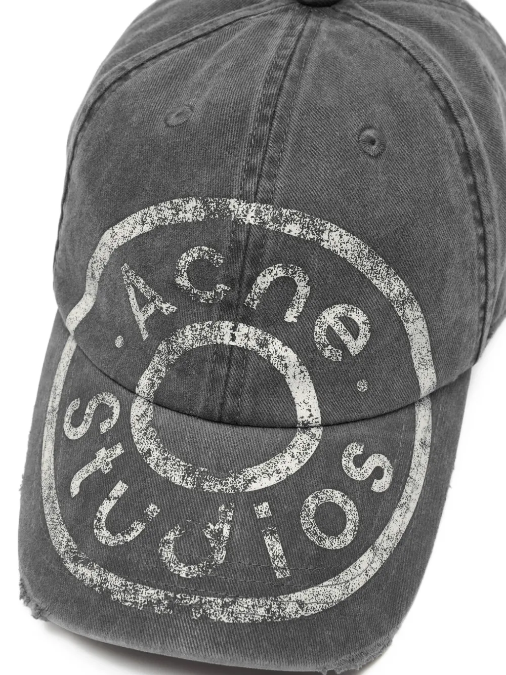 Acne Studios Honkbalpet met logo - Zwart