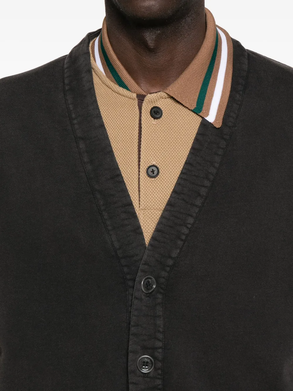 Jw Anderson Buttoned V-neck Cardigan In Black