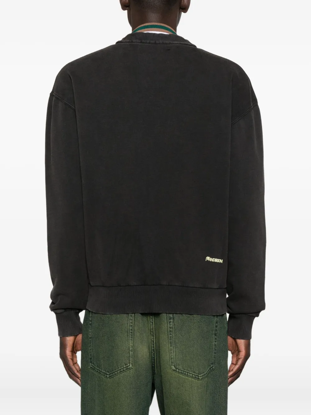 Jw Anderson Buttoned V-neck Cardigan In Black