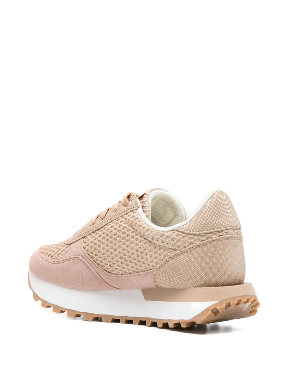 LIU JO mesh-panel leather sneakers Neutrals