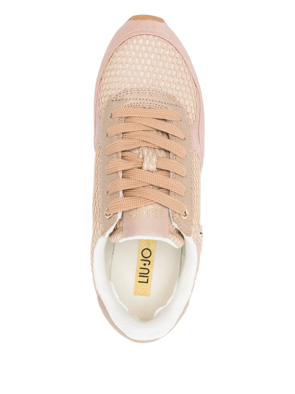 LIU JO mesh-panel leather sneakers Neutrals
