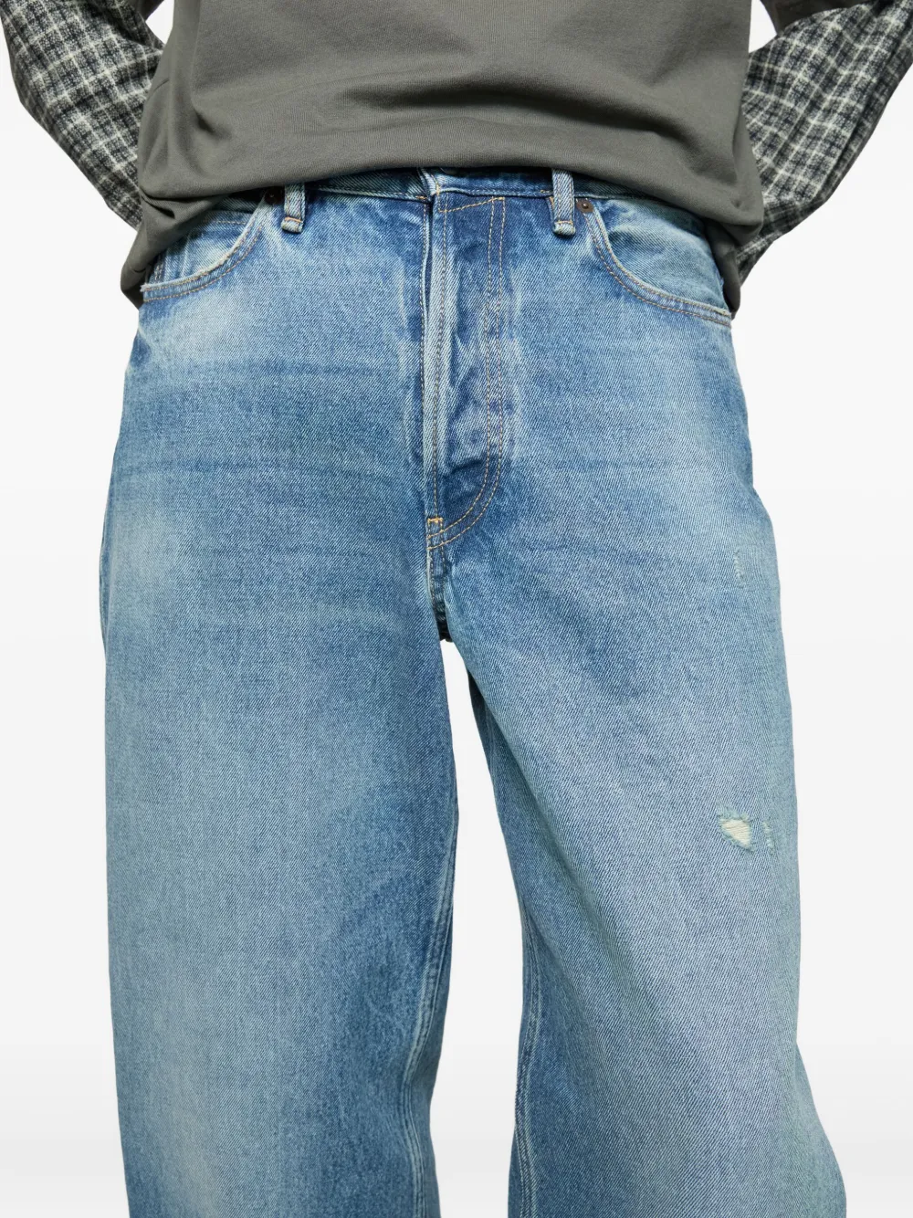Acne Studios Cotton Jeans In Blue