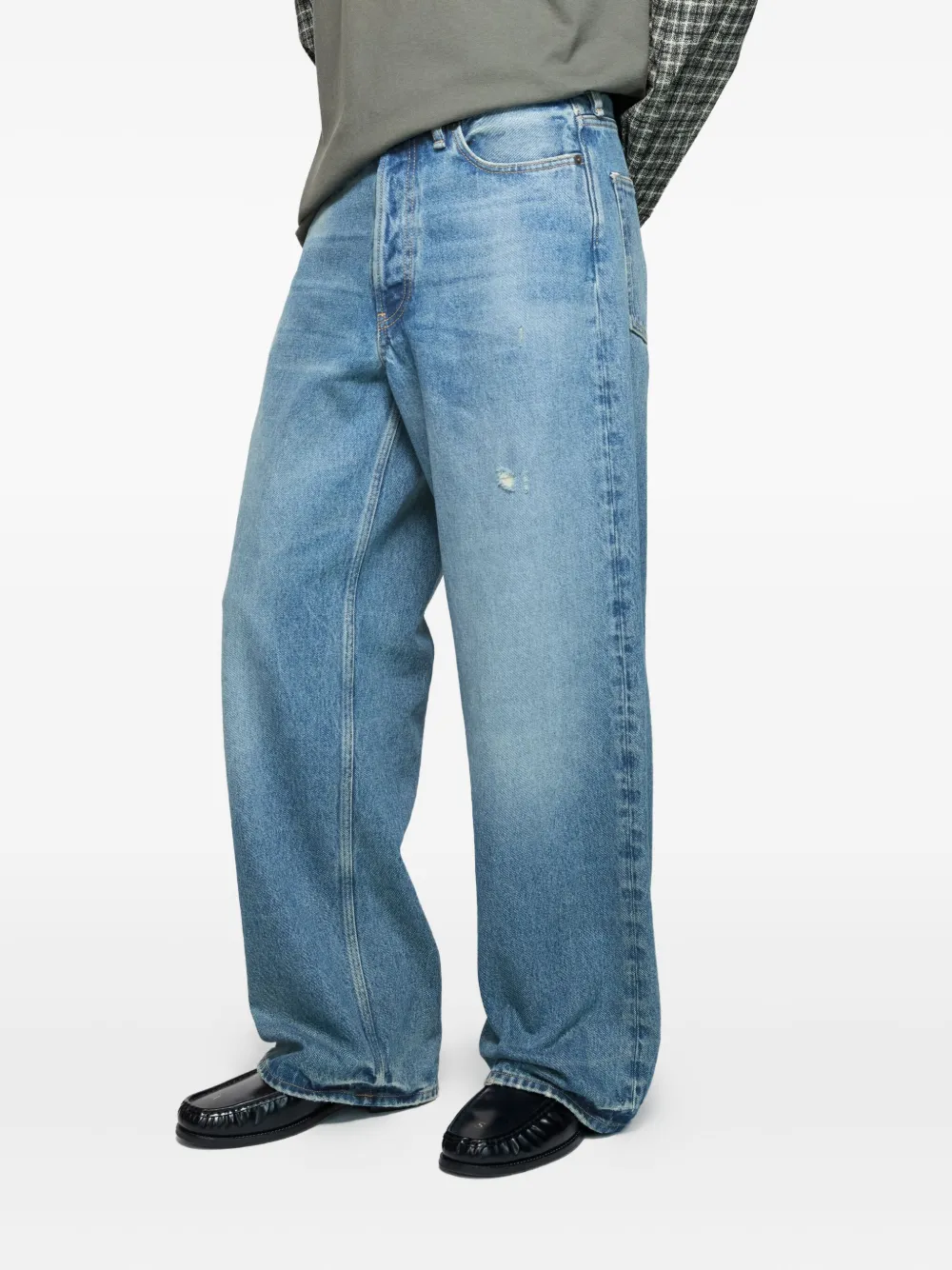 Acne Studios Cotton Jeans In Blue