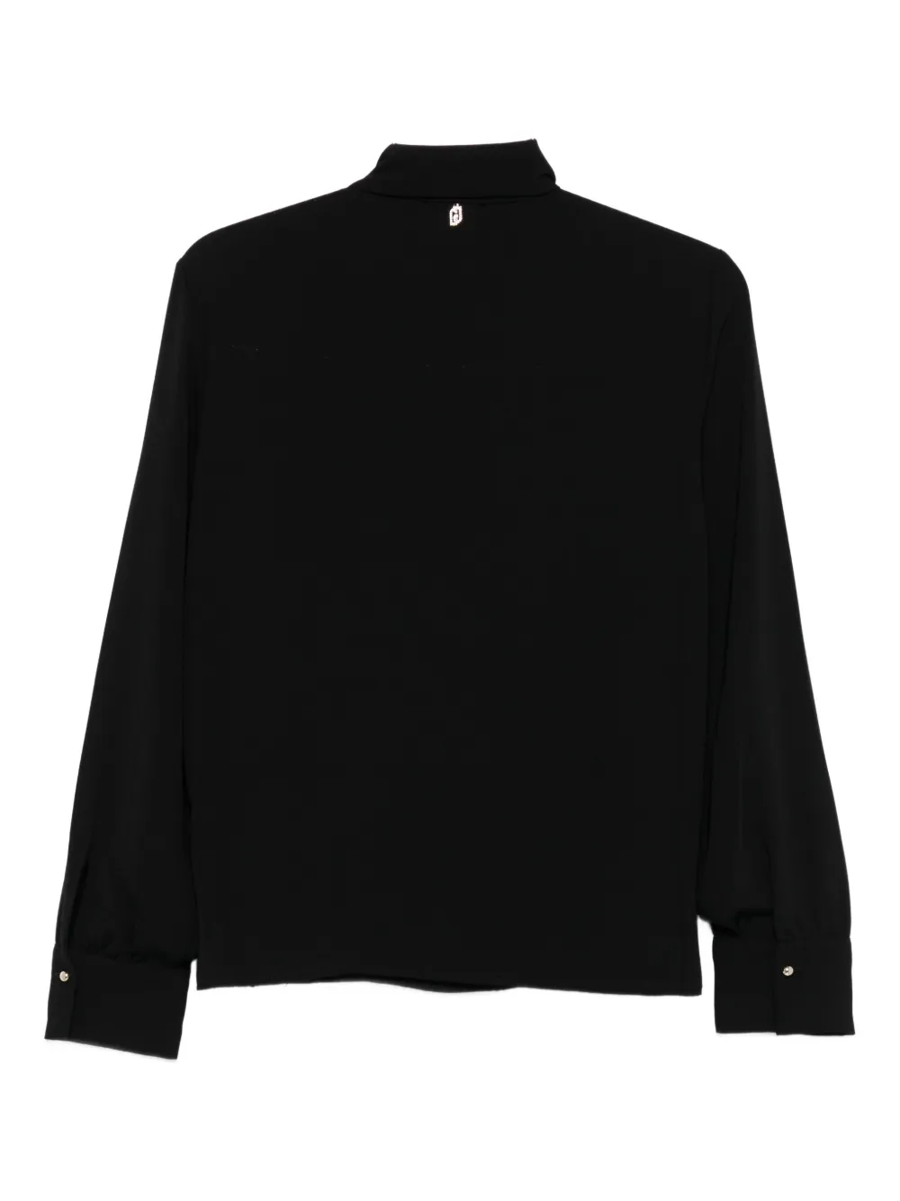 LIU JO high-neck button-detail blouse - Zwart